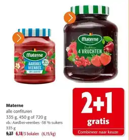 Colruyt Materne alle confituren aanbieding