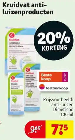 Kruidvat Kruidvat anti-luizenproducten aanbieding