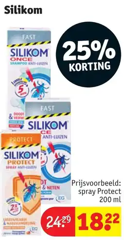 Kruidvat Silikom Protect spray anti-luizen aanbieding