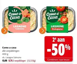 Colruyt Come a casa lasagne aanbieding