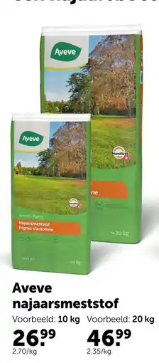 AVEVE Aveve najaarsmeststof aanbieding