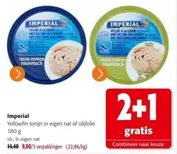 Colruyt Imperial yellowfin tonijn aanbieding