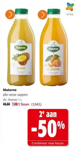 Colruyt Materne alle verse sappen aanbieding