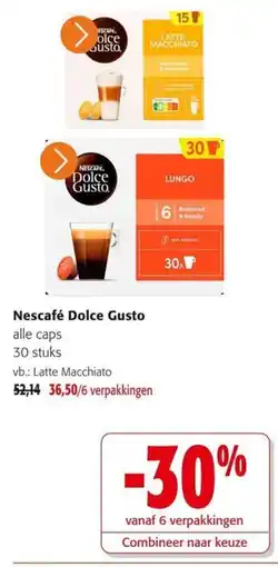 Colruyt Nescafe Dolce Gusto alle caps aanbieding