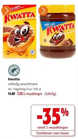 Colruyt Kwatta volledig assortiment aanbieding