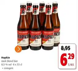 Colruyt Hapkin sterk blond bier aanbieding