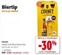 Colruyt Cornet oaked gold blond blond bier aanbieding