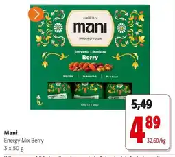 Colruyt Mani Energy Mix Berry aanbieding