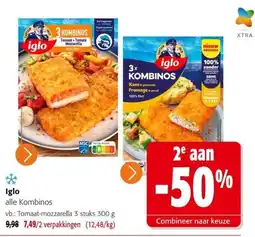 Colruyt Iglo alle Kombinos aanbieding