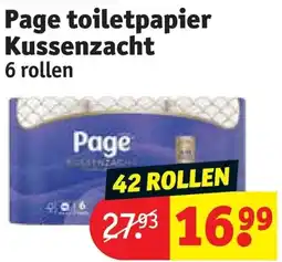 Kruidvat Page toiletpapier Kussenzacht aanbieding