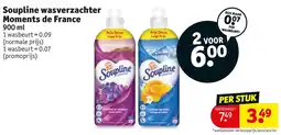Kruidvat Soupline wasverzachter moments de france aanbieding