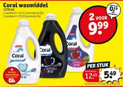 Kruidvat Coral wasmiddel aanbieding