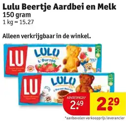 Kruidvat Lulu Beertje Aardbei en Melk aanbieding