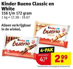 Kruidvat Kinder bueno classic en white aanbieding