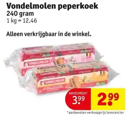 Kruidvat Vondelmolen peperkoek aanbieding