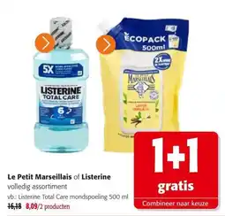 Colruyt Le Petit Marseilleis of Listerine aanbieding