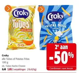 Colruyt Croky Tubes of Patatas Fritas aanbieding