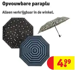 Kruidvat Opvouwbare paraplu aanbieding