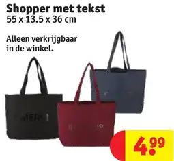 Kruidvat Shopper met tekst aanbieding