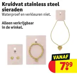 Kruidvat Kruidvat stainless steel sieraden aanbieding