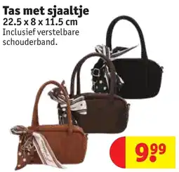 Kruidvat Tas met sjaaltje aanbieding