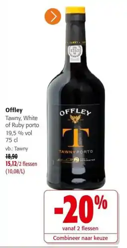 Colruyt Offley tawny white of ruby porto aanbieding