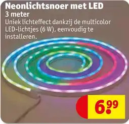 Kruidvat Neonlichtsnoer met LED aanbieding