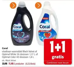 Colruyt Coral vloeibaar wasmiddel aanbieding