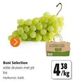 Colruyt Boni Selection witte druiven met pit aanbieding