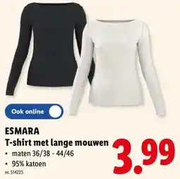 Lidl T-shirt met lange mouwen aanbieding