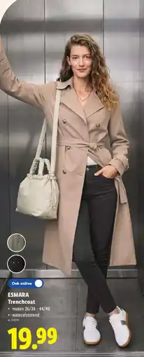 Lidl Esmara trenchcoat aanbieding