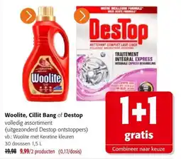 Colruyt Woolite, Cillit Bang of Destop aanbieding