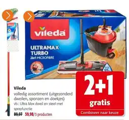 Colruyt Vileda volledig assortiment aanbieding
