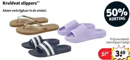 Kruidvat Kruidvat slippers aanbieding
