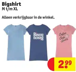 Kruidvat Bigshirt aanbieding