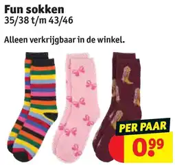Kruidvat Fun sokken aanbieding