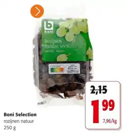 Colruyt Boni Selection rozijnen natuur aanbieding