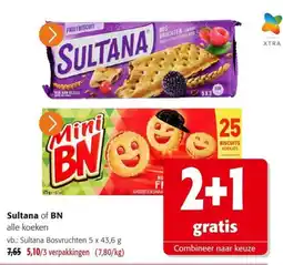 Colruyt Sultana of BN alle koeken aanbieding