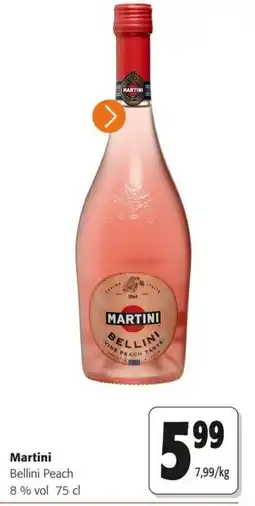 Colruyt Martini Bellini Peach aanbieding