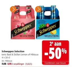 Colruyt Schweppes Selection aanbieding