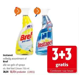 Colruyt Instantet volledig assortiment of Bref aanbieding