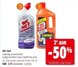 Colruyt WC Net volledig assortiment aanbieding