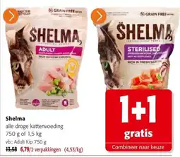 Colruyt Shelma alle droge kattenvoeding aanbieding