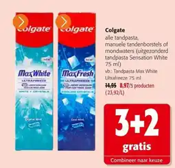 Colruyt Colgate alle tandpasta aanbieding
