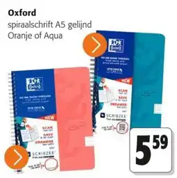 Colruyt Oxford spiraalschrift A5 gelijnd aanbieding