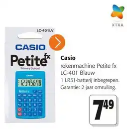 Colruyt Casio rekenmachine Petite fx aanbieding
