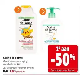 Colruyt Corine de Farme alle lichaamsverzorging voor baby of kind aanbieding