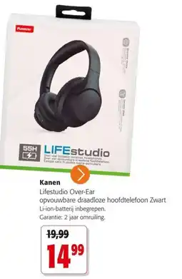 Colruyt Lifestudio Over-Ear opvouwbare draadloze hoofdtelefoon aanbieding