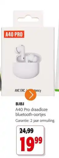 Colruyt A40 Pro draadloze bluetooth-oortjes aanbieding