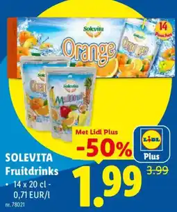 Lidl Solevita Fruitdrinks aanbieding